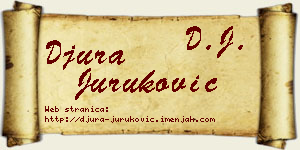 Đura Juruković vizit kartica